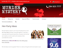 Tablet Screenshot of murdermysteryireland.com